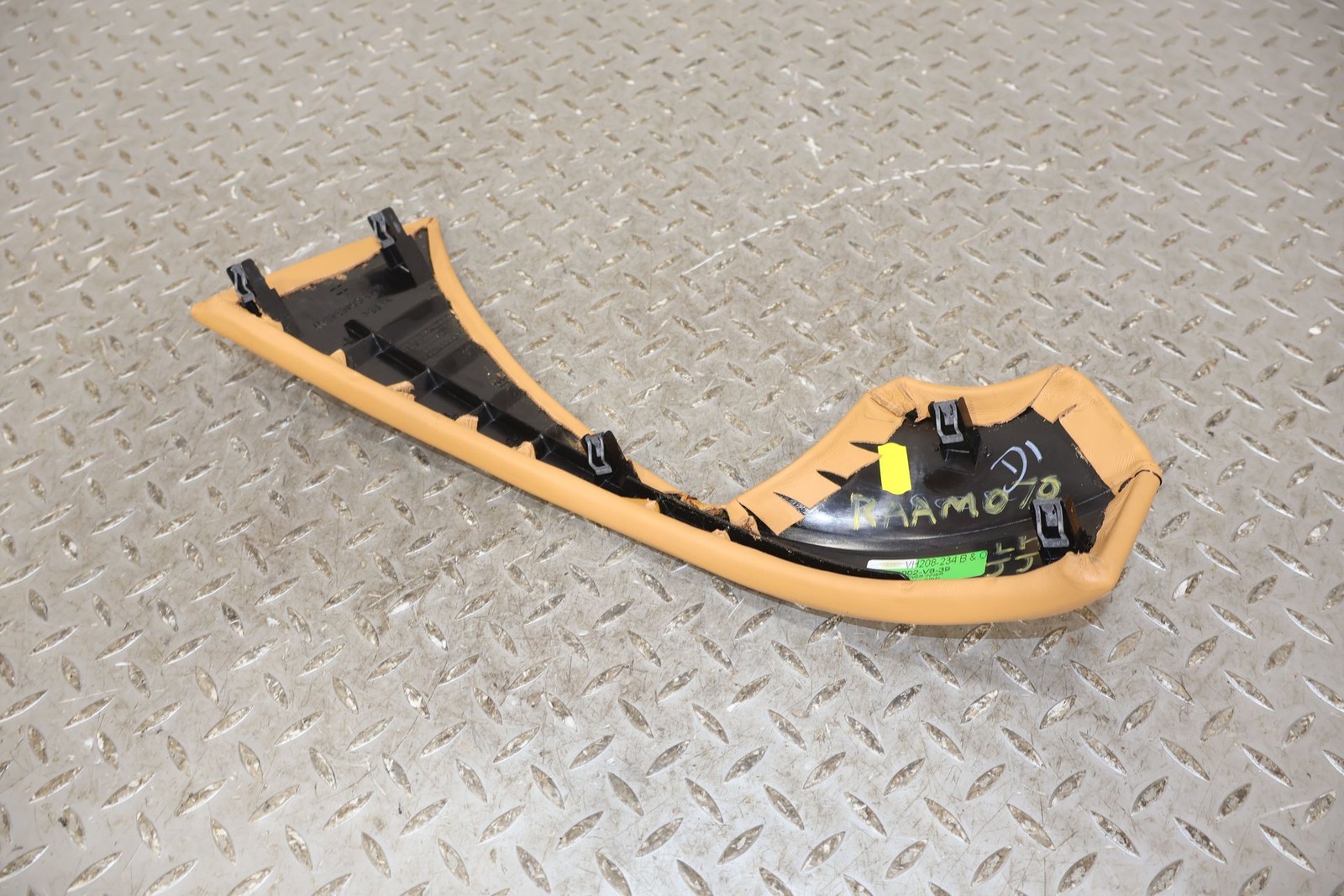 2010 Aston Martin V8 Vantage Left LH Center Dash Trim (Sahara Tan Leather)