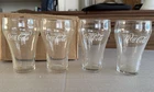 Vintage 1975 SET OF 4 Coca-Cola Drinking Glasses ENJOY COKE Clear Glass  5”