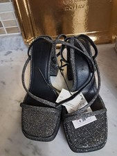 Sandali donna nuovi 38 Argento Pull & Bear