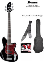IBANEZ TMB105 BK Black Basso elettrico 5 corde nero KIT con Borsa Tracolla Corde
