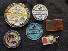 Lot of 6 Vintage RCMP GRC Telecom & informatics & Media relations Pins