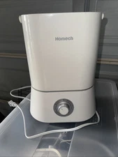 Hometech HM-AH001 Silent Ultrasonic Humidifier for Nursery - White