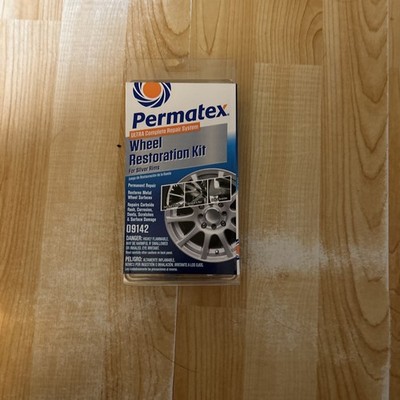 Permatex 09142 Wheel Restoration Kit Ultra Complete System for Silver Rims