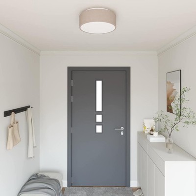 Deckenlampe mit Strahlern taupe 38 x 38 x 13,5 cm Stoff