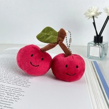 Cherry 3 Inch Stuffed Animal Plush Dolls Keychains Pendants Lanyards