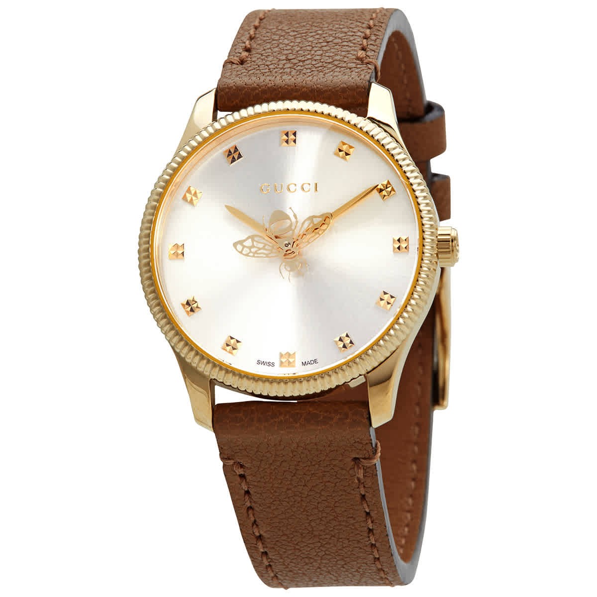 Gucci G-Timeless Quartz Champagne Dial Ladies Watch