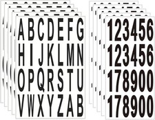 10 Sheets 3 Self-Adhesive Vinyl Numbers & Letters Stickers for Mailbox & Signs