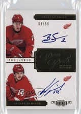 2011-12 Panini Dominion Pen Pals /50 Brendan Smith Gustav Nyquist #6 Auto 1i7p