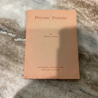 PSYCHIC POWERS by Helen Savage  1940 1st Ed Softcover