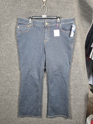 Lane Bryant Jeans Womens 22 Petite Blue Slim Boot Genius Fit Stretch Denim NWT