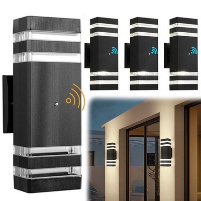 1-4 Pack Motion Sensor Outdoor Wall Light Fixture Up Down Porch Lights Modern US