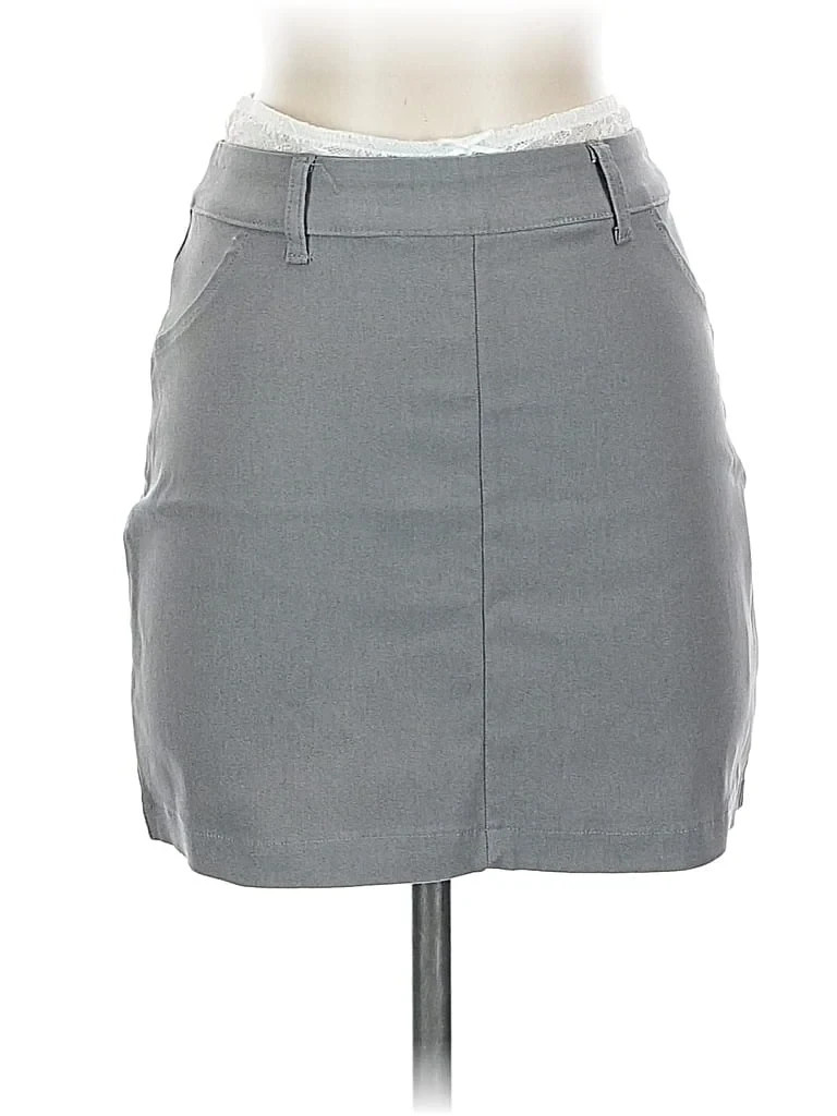 Wild Fable Women's Peek-A-Boo Lace Mini Skirt - Gray Size Large
