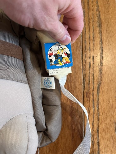 Popeye Sailor Man Backpack Bag Purse Small Plush Vintage Y2K 2002 Tags - Picture 2 of 9