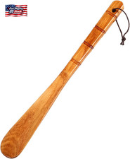 Premium Wooden Shoe Horn, 1 PCS Shoehorns Durable, 13" Long Handle Shoe Horns, L