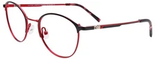 EASYTWIST ET9004 Eyeglasses Eye Glasses 090 Matt Black & Shiny Red Authentic New