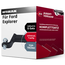 Anhängerkupplung starr + E-Satz 7pol universell für Ford Explorer 94- AHK & ES