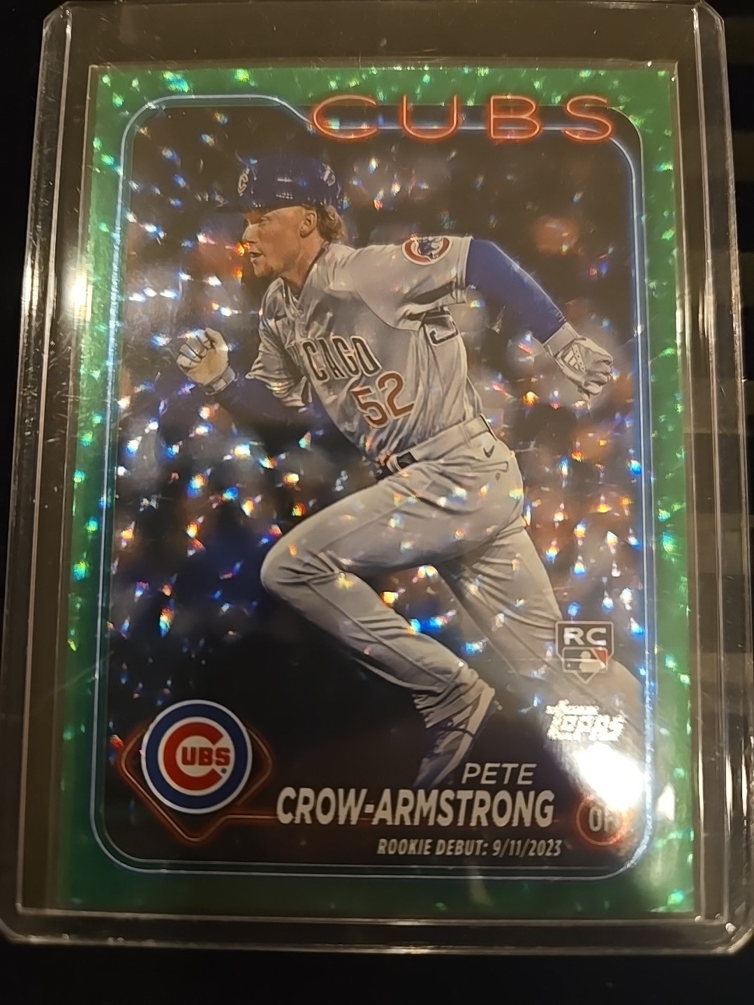 2024 Topps Update Pete Crow Armstrong #US91 Rookie Debut Green Foil #'d /499