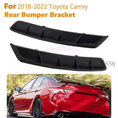 For 2018 - 2021 Toyota Camry Rear Side Bumper Extension Trim 2pcs