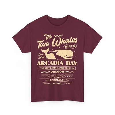 The Two Whales Diner Emblem Unisex T-Shirt.  Life Is Strange Video Game. Gamer.