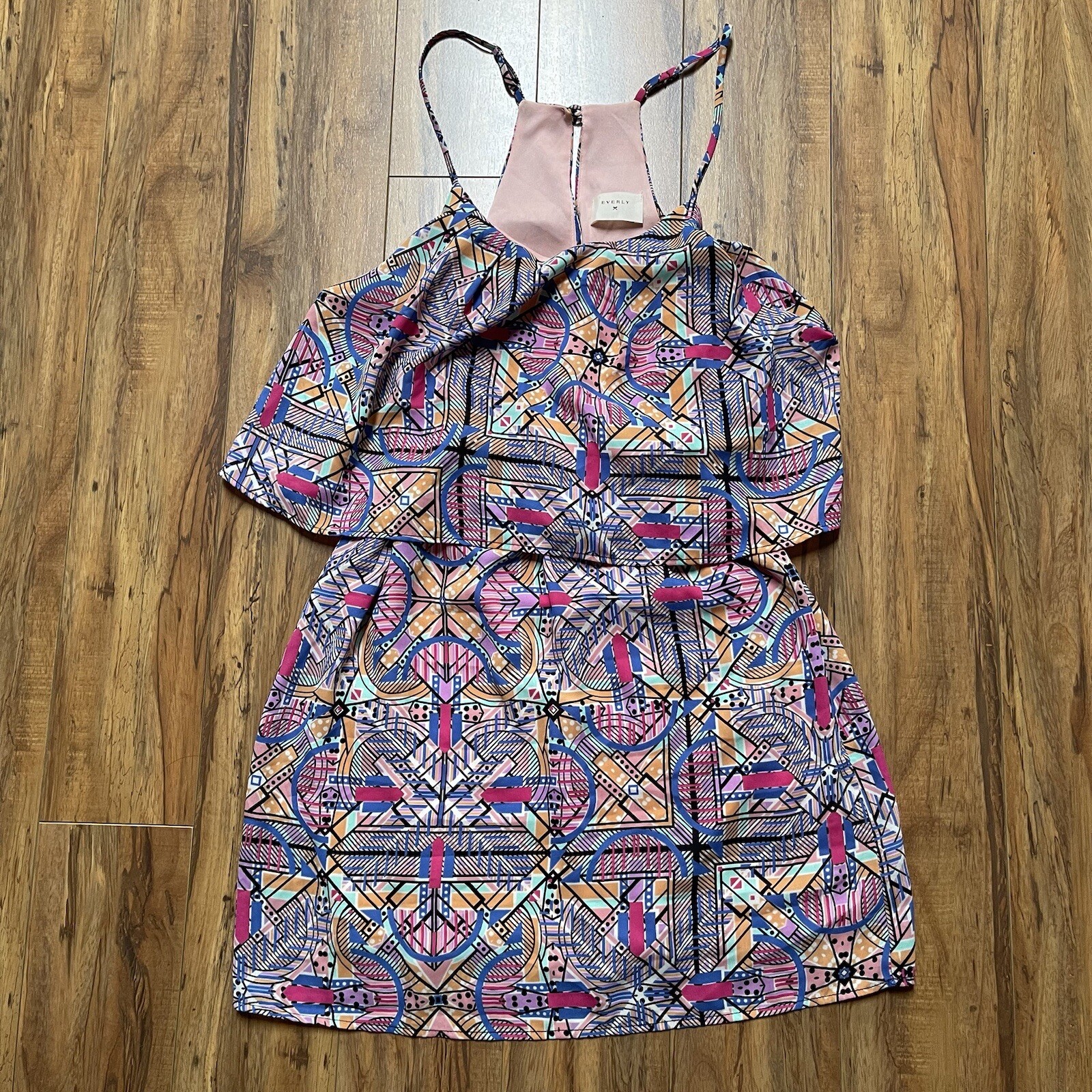 Everly Multicolor Funky Geometric Pattern Dress S… - image 5