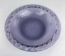 Fire & Light Recycled Glass 11" Seagrass Pasta Bowl Grape 1st Quality