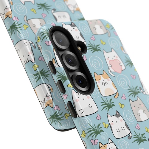 Cute Cat Phone Case, Kawaii Cat Lovers Mobile Cover - 第 211/277 張圖片