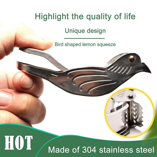 Stainless Steel Lemon Squeezer Bird Shape Lemon Juicer Lime Squeezer Manual+ - Bild 7 von 11