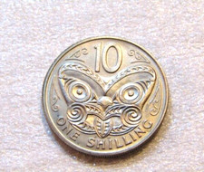 1969 New Zealand 10 Cents unc Coin
