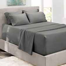 Hearth Harbor Extra Deep Pocket King Size Sheets Sets - Fits King, Gray