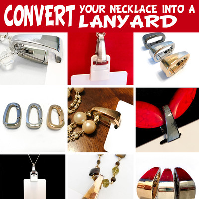 Jewelry-Style ID Badge Clasp - Transform Your Necklace into a Chic Lanyard