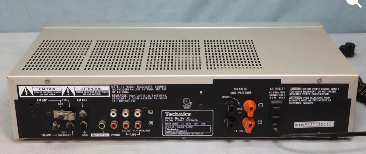 Technics SA-110 Stereo Receiver | eBay
