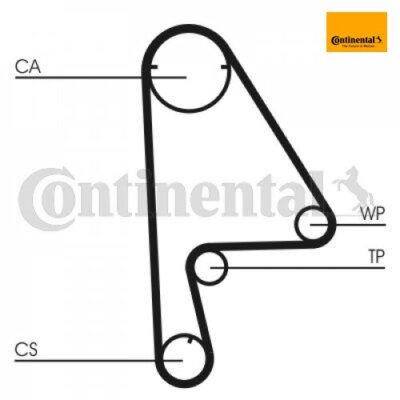 Water Pump + Timing Belt Kit Continental CTAM CT862WP1