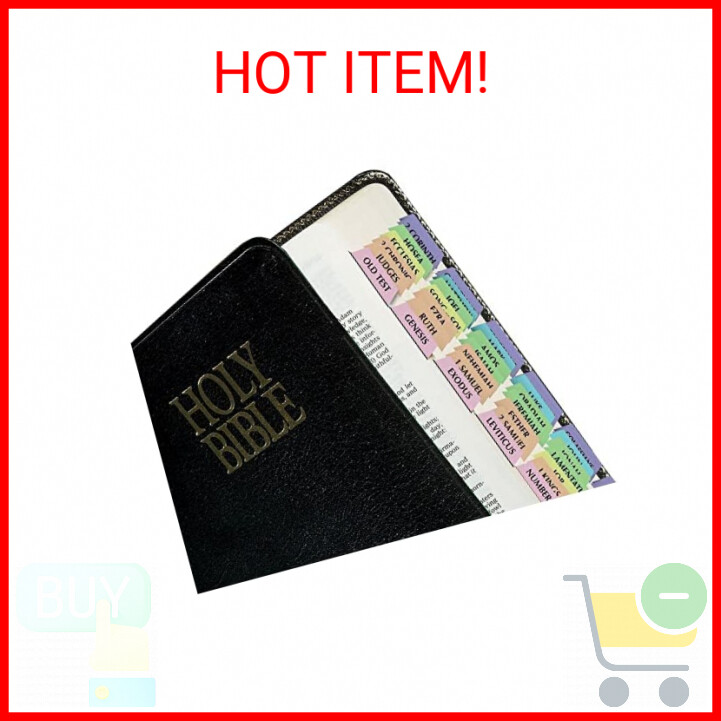 Rainbow Bible Index Tabs 80 Tabs for Old and New Testaments Including 64 Books