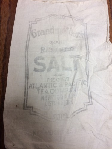 grandmothers brand refined salt bag Atlantic & Pacific Tea Company - Picture 2 of 10