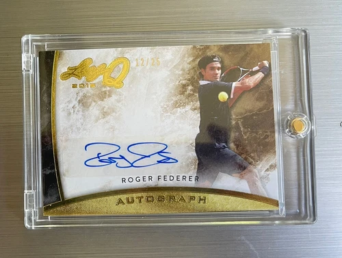 2015 Leaf Q Tennis Roger Federer Auto Autograph Signature 12/25