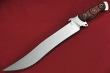 2015 Busse Custom Magnum Silent Knight .26" Convexed Satin INFI Red Tequila G10 