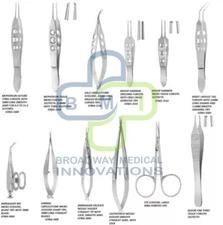 12 PC O.R GRADE EYE MICRO SURGERY SURGICAL OPHTHALMIC INSTRUMENTS