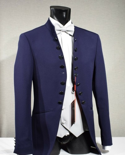 Abito Cerimonia da Sposo Elegante Bluette Musani Slim Fit Modello Coreano |  eBay