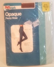 WOW Sealed Vintage Pathmark Med/Tall Beige Opaque Pantyhose 779538 Made in USA