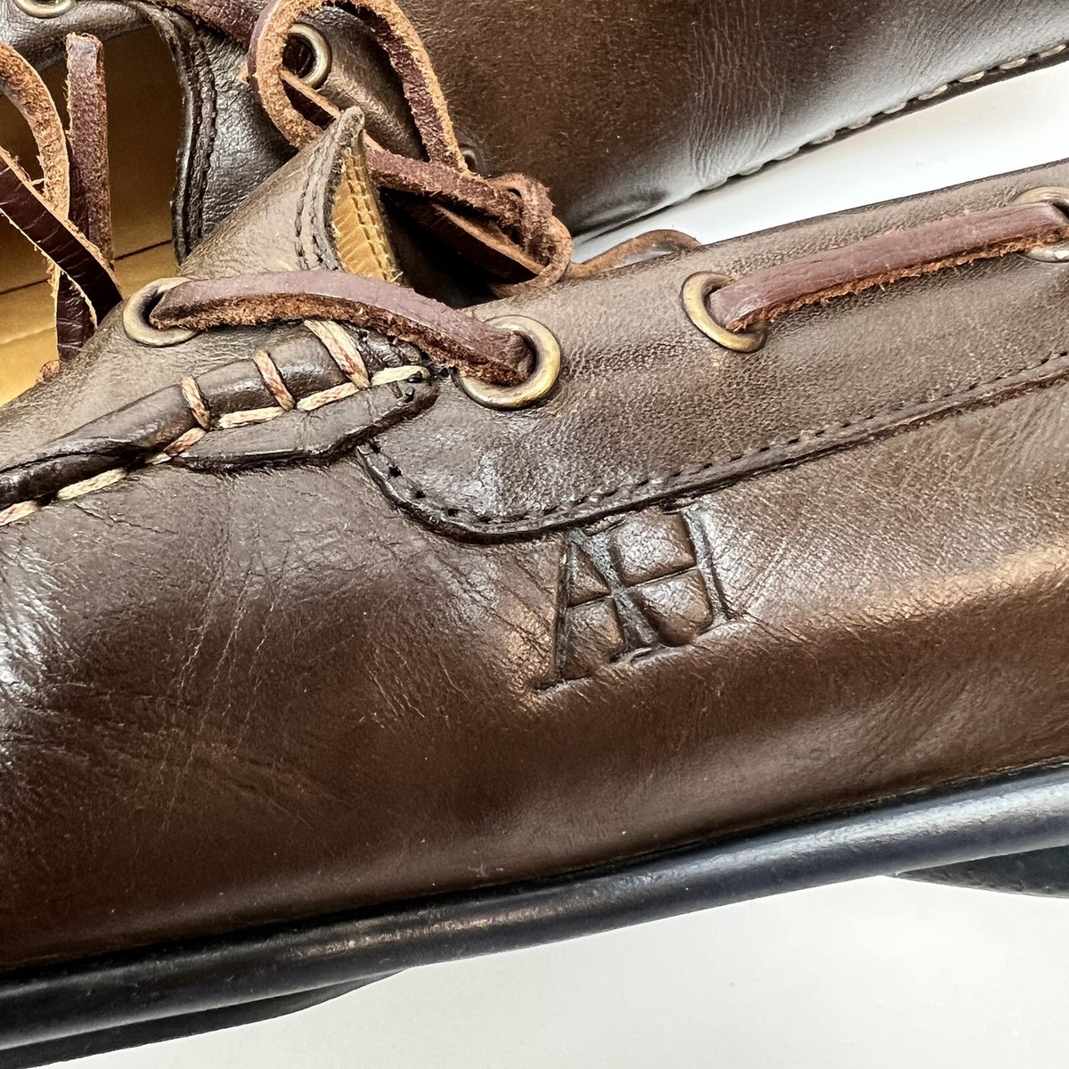 Austen Heller Loafers Slip On Driving Shoes Leather Lace Up 
