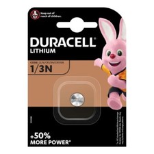 1x DURACELL 1/3N DL1/3N CR1/3N Battery 3V Lithium Coin Cell Button Longest exp