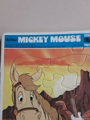 VINTAGE 1983 WALT DISNEY FRAME TRAY PUZZLE WITH PICTURE ON THE BACK - 第 2/8 張圖片