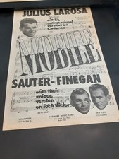 Julius La Rosa/Sauter-Finegan Mobile Rare Original Promo Poster Ad Framed!