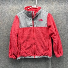 The North Face Girls Jacket L 14/16 Pink Fleece Full Zip Winter Denali Osito