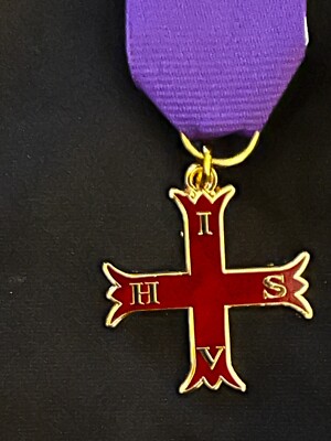 York Rite Ribbon Pin Red Cross of Constantine Knight Mason Christian NEW!