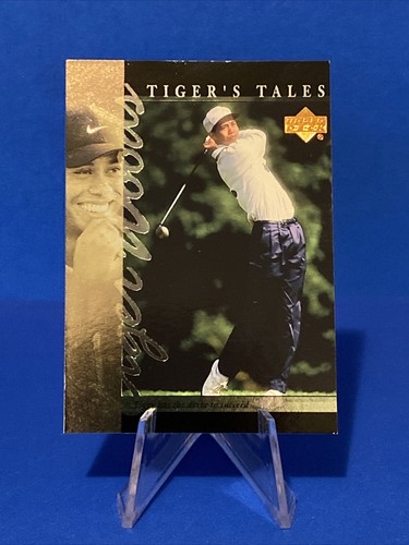2001 Upper Deck Golf Tiger Woods Tiger Tales Rookie Card #TT4 GOAT
