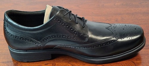 Adidas Black Leather Wing Tip Oxford 