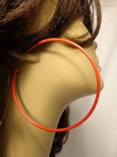 RED HOOP EARRINGS SIMPLE THIN HOOPS ASSORTED SIZES CLASSIC ROUND HOOPS