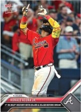 Ronald Acuna Jr.  2023 TOPPS NOW #515 - 20 Home Runs and 35 SB