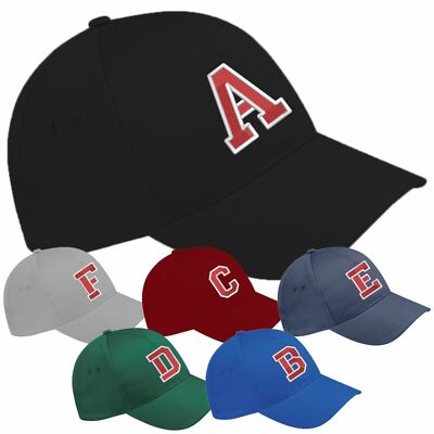 Baseballmützen personalisiert bestickt A bis Z Alphabet Buchstabe Geburtstagsgeschenk Männer